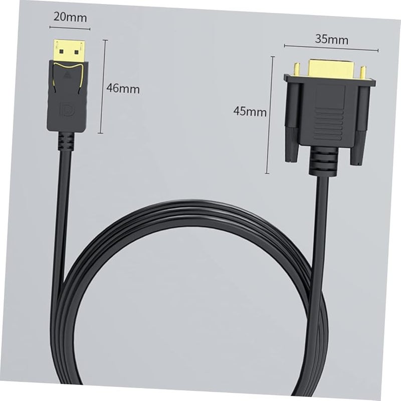 Displayport to VGA Adapter Cable Gold Plated Connectors for Computer Laptop Projector HDTV - Image 3